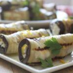 **Grilled Aubergine Rolls filled with Lemon and Herb Ricotta** Needs fixing