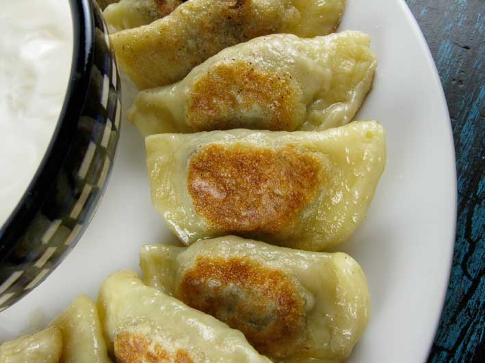 Potato, Mushroom & Caramelised Onion Pierogi