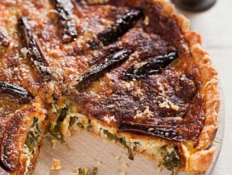 Wild Rocket, Date and Pecorino Tart