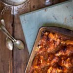 Croissant Pudding with Caramel Custard