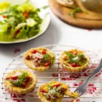 Mini Bacon, Leek & Tomato Quiches