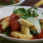 Ricotta Gnocchi in Quick Pomodoro Sauce with Wilted Rocket