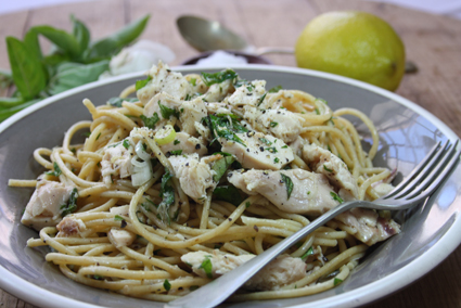 Lemon and Herb Chicken Spaghetti