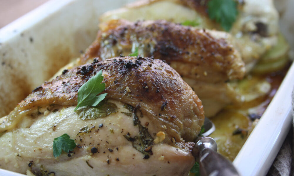 Lemon Feta and Herb Stuffed Chicken Breasts