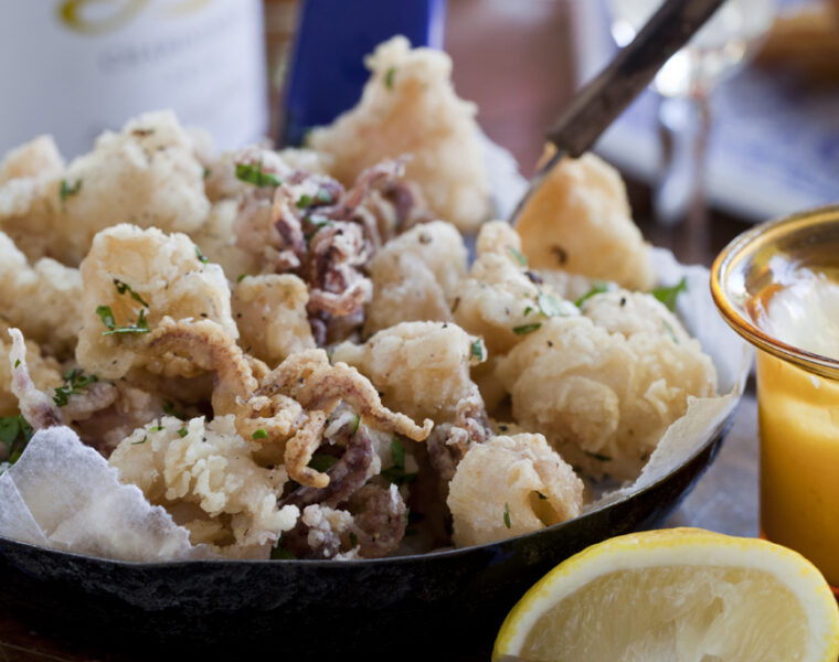 Crispy Lemon and Chilli Squid with Aïoli