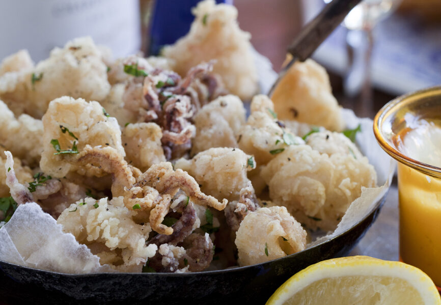 Crispy Lemon and Chilli Squid with Aïoli