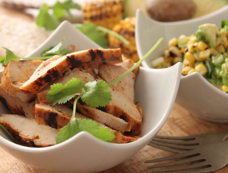 Spicy Grilled Chicken with Corn and Salsa