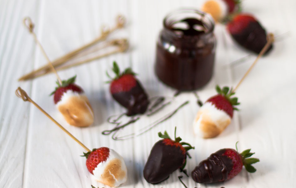 Chocolate-and-Marshmallow-Dipped Strawberries