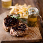 garlic, rosemary and anchovy-marinade for steak