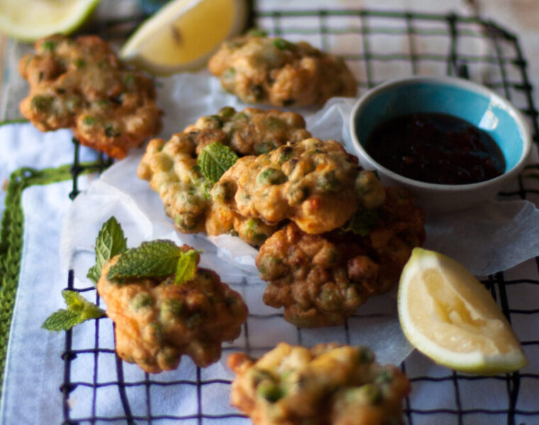 Pea, Mint and Goat’s Feta Fritters
