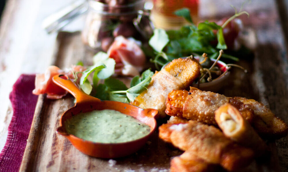 Crispy Haloumi Wrapped in Prosciutto and Phyllo Pastry