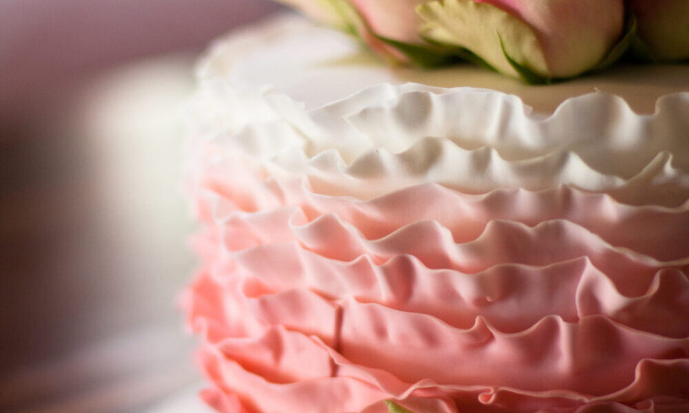 Ombre Ruffle Cake