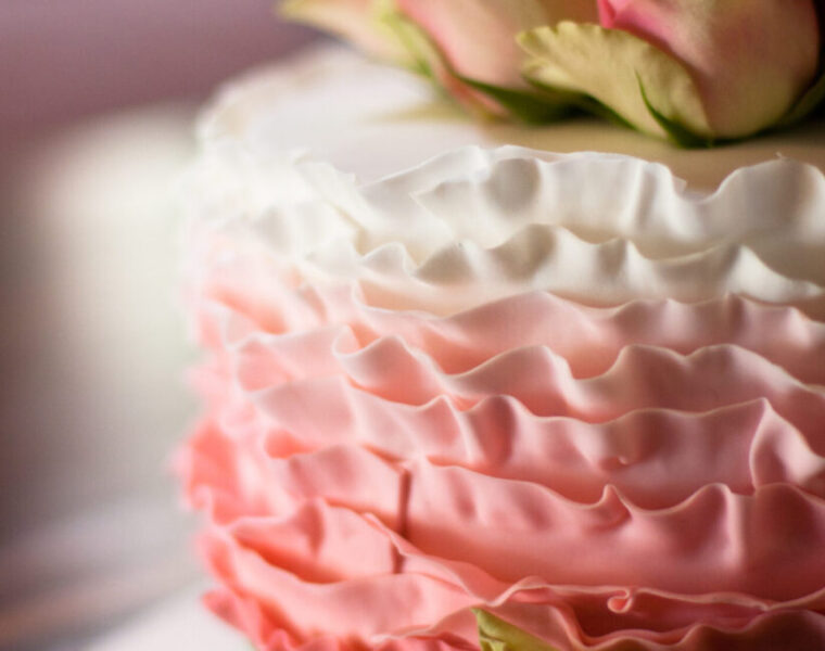 Ombre Ruffle Cake
