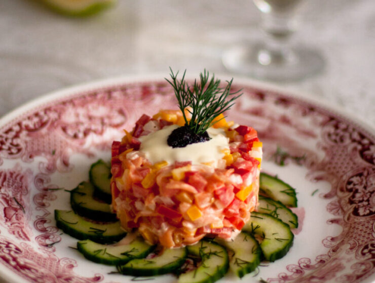 Smoked Salmon Tartare Salad