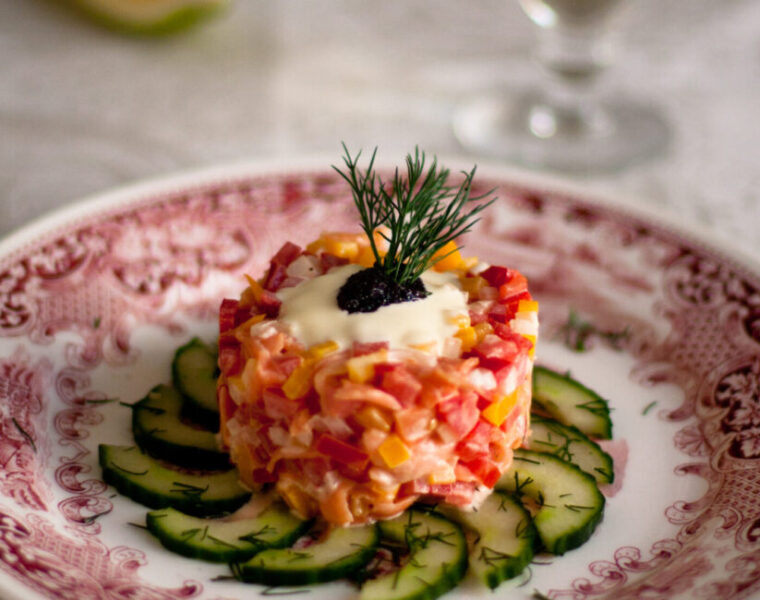 Smoked Salmon Tartare Salad