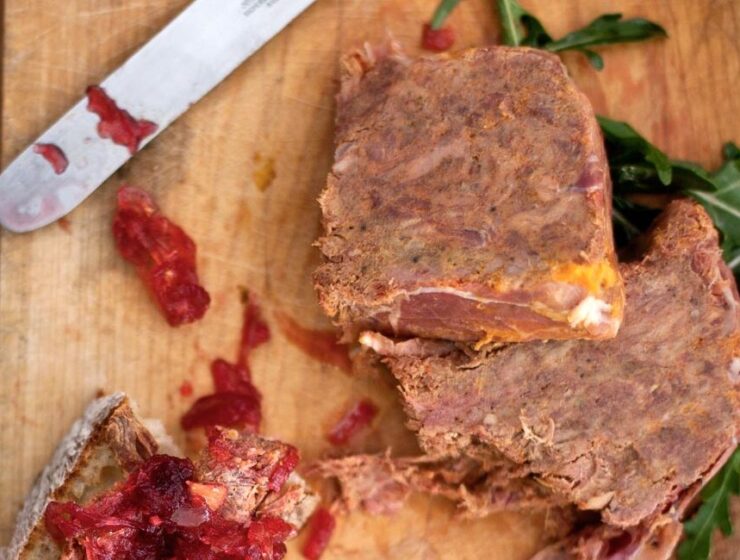 Smoked Ham Hock Terrine with Beetroot and Apple Chutney Recipe