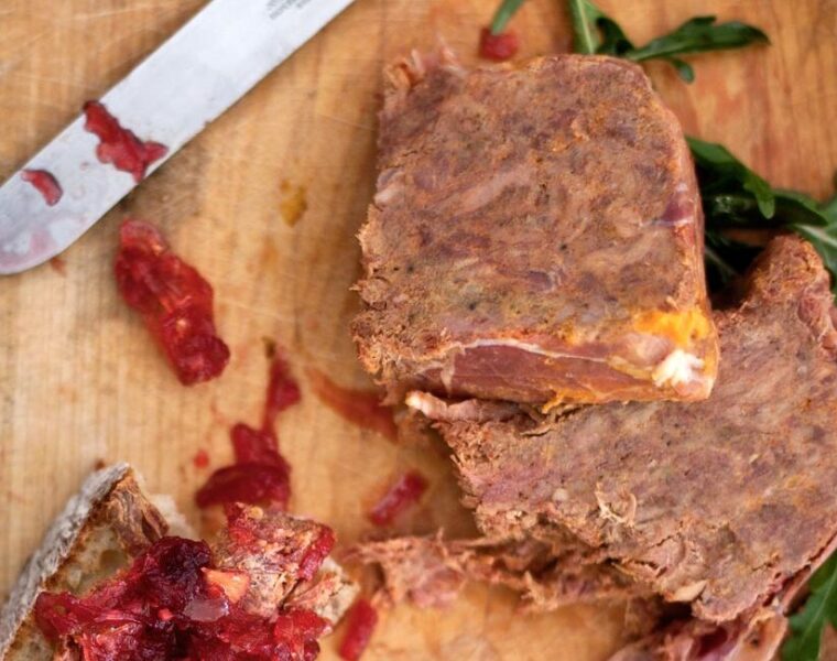 Smoked Ham Hock Terrine with Beetroot and Apple Chutney Recipe