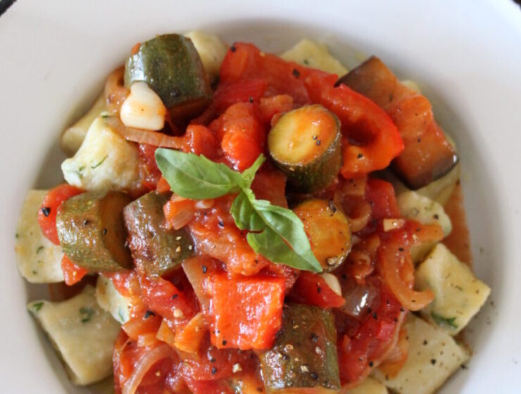 Ratatouille with Basil and Ricotta Gnocchi Recipe