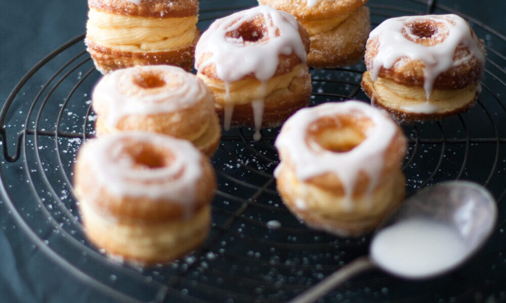 Cheats ‘Cronuts’ with Orange-infused Custard and Lemon Glaze