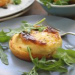 Twice-baked Gruyère Soufflés with Fig, Walnut and Rocket Salad