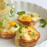 Goats Cheese and Parma Ham Egg Cups with a Tarragon Hollandaise