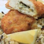 Chicken Kiev with Lemony Wild Rice