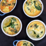 Potato and Baby Spinach Frittatas recipe