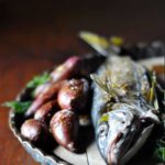 Whole Braaied Yellowtail with Rustic Sweet Potatoes Recipe