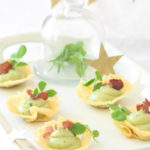 Crispy Parmesan Baskets with Creamed Avocado and Biltong