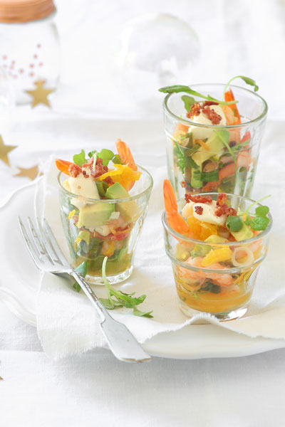 Citrus Prawn Ceviche with Bacon Dust
