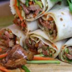 sweet spicy duck wraps