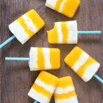 mango and vanilla popsicles