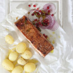 Salmon with Red Onion & Pomegranate Salsa Recipe