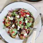 Roasted Baby Aubergines with Lentils Recipe
