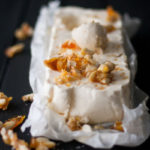 Clemengold and Salted Almond Brittle Semifreddo