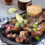 Moroccan Lamb Kebabs & Bacon Dates