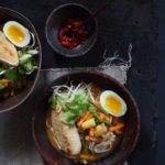 Laksa Noodle Soup with Boiled Egg