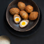 Scotch Quail Eggs with Dijon Mustard Mayo