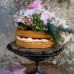 Strawberries and Cream Vanilla Tea-Time Cake