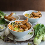 Spicy Prawn-Style, Tomato & Coconut Stew with Udon Noodles