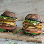 Fry’s Chicken-Style Burger Mushrooms Rocket Pesto