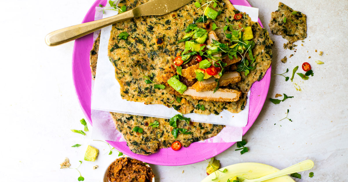 Spinach Rotis Quorn Vegan Schnitzels