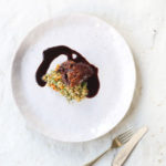 Braised Lambs Hearts with Barley Risotto