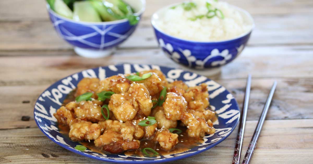 Sticky Orange and Sriracha Chicken
