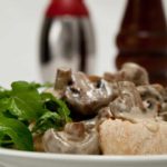 Creamy Mushrooms on Grilled Ciabatta Bread with Rocket