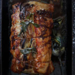 Pear and Gorgonzola Stuffed Pork Loin