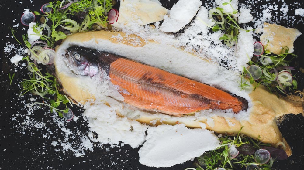 Salt Baked Sea Trout