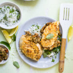 Spinach,-Ricotta-and-Tomato-stuffed-Chicken-Breasts-with-Crunchy-Cheese-Topping-Pinterest