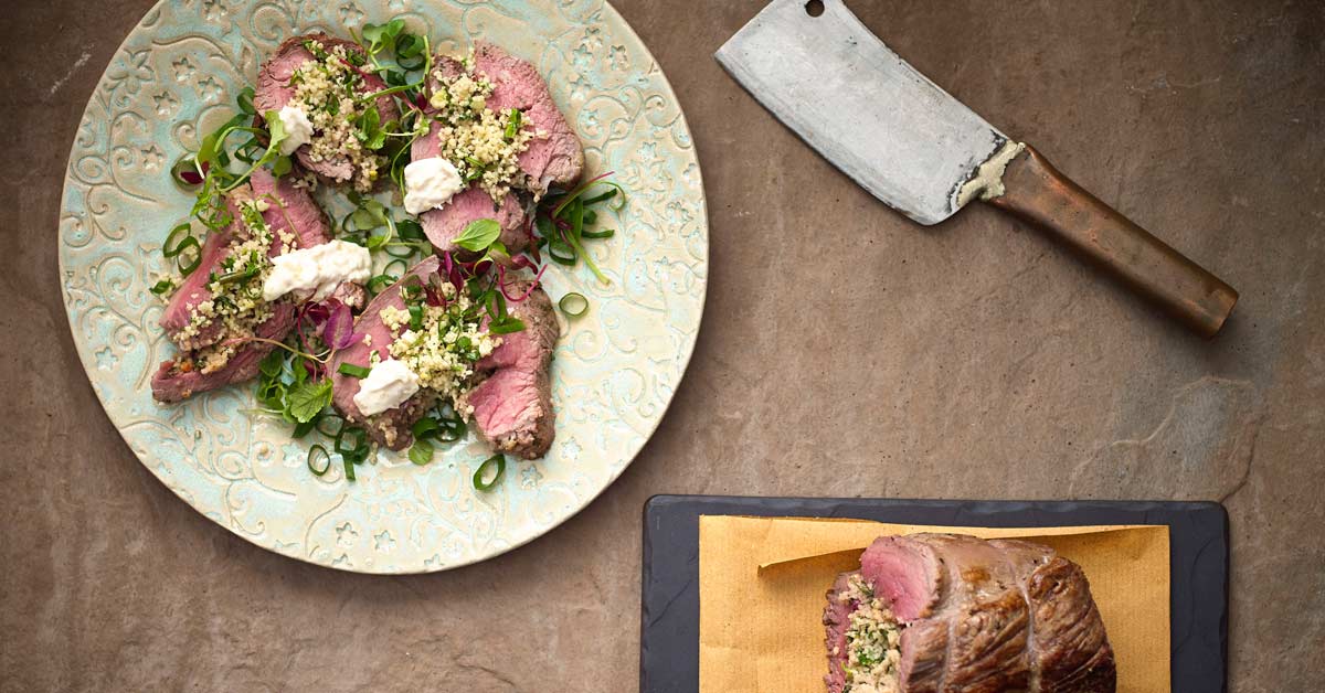Horseradish and Couscous Fillet Roll