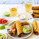 Beef and vegetable taquitos